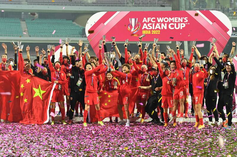 La Selección Femenina de China, vigente monarca de la AFC.