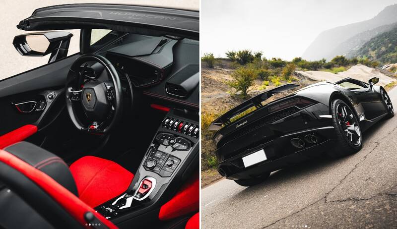 El deportivo de Nano Calderón se caracteriza por su potencia y elegancia. Créditos: Instagram