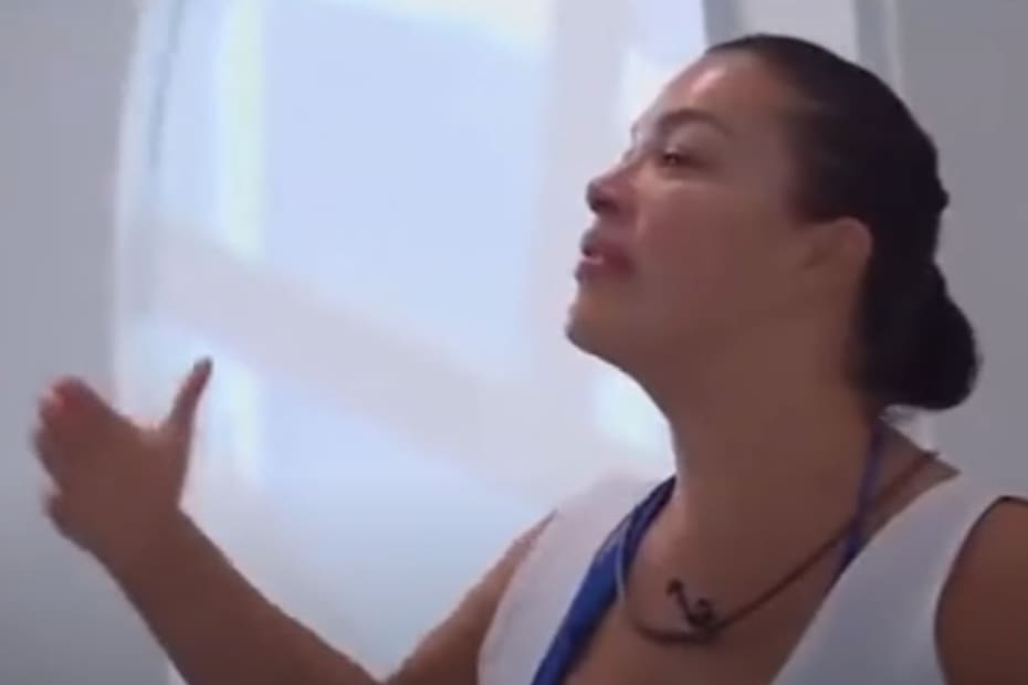La exchica Morandé se mostró discutiendo en el encierro.