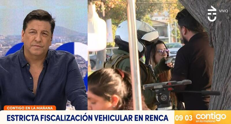 Julio César Rodríguez logró calmar a Luis Ugalde. Créditos: Pantallazo CHV