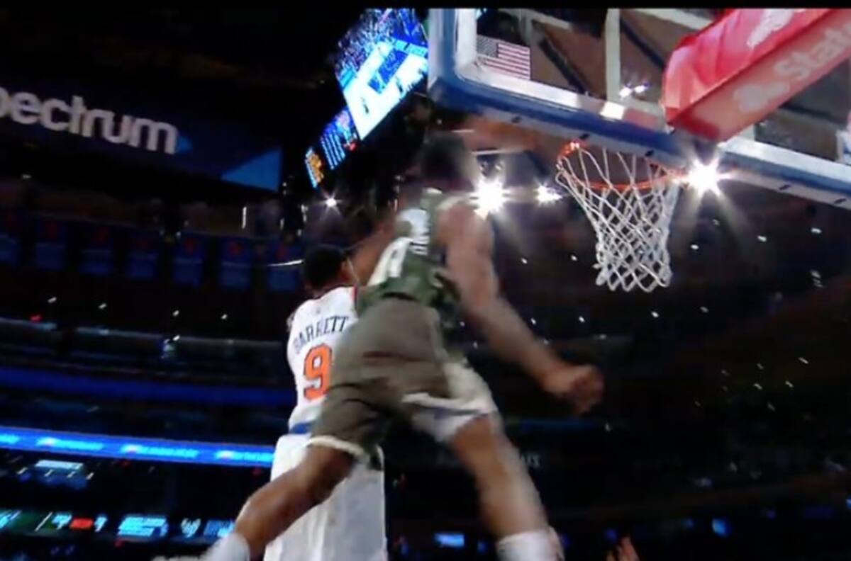 La gran jugada de Antetokounmpo que se mete al top 10 de las mejores en la NBA