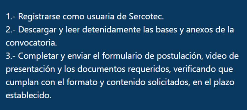 Proceso de postulación a Capital Abeja Emprende.
