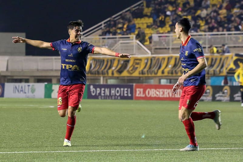 San Marcos de Arica festeja el triunfo sobre San Luis en el Estadio Lucio Fariña. Foto: Campeonato Chileno.