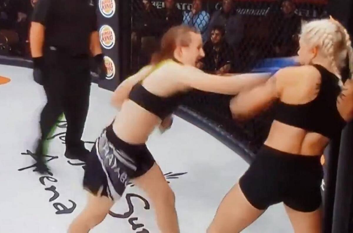 Actriz porno debutó en artes marciales mixtas y se llevó una paliza