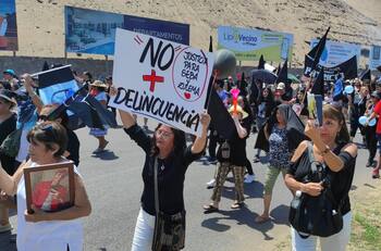 VIDEO | Manifestantes protestaron en Iquique y Alto Hospicio por mejor seguridad