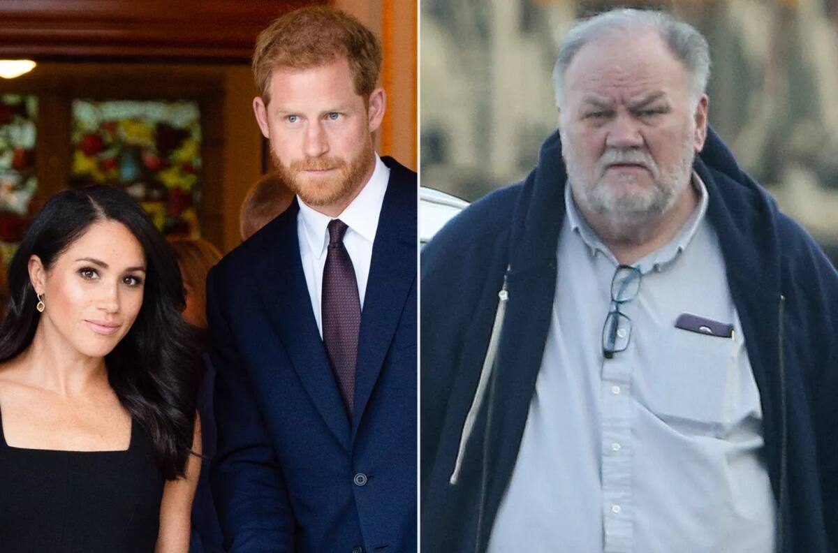 El príncipe Harry se culpó a sí mismo por la mala relación de Meghan Markle con su padre, Thomas Markle