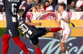 ¿Era expulsión? La feroz patada que pudo cambiar la suerte de River Plate ante Monterrey en el Mundial de Clubes