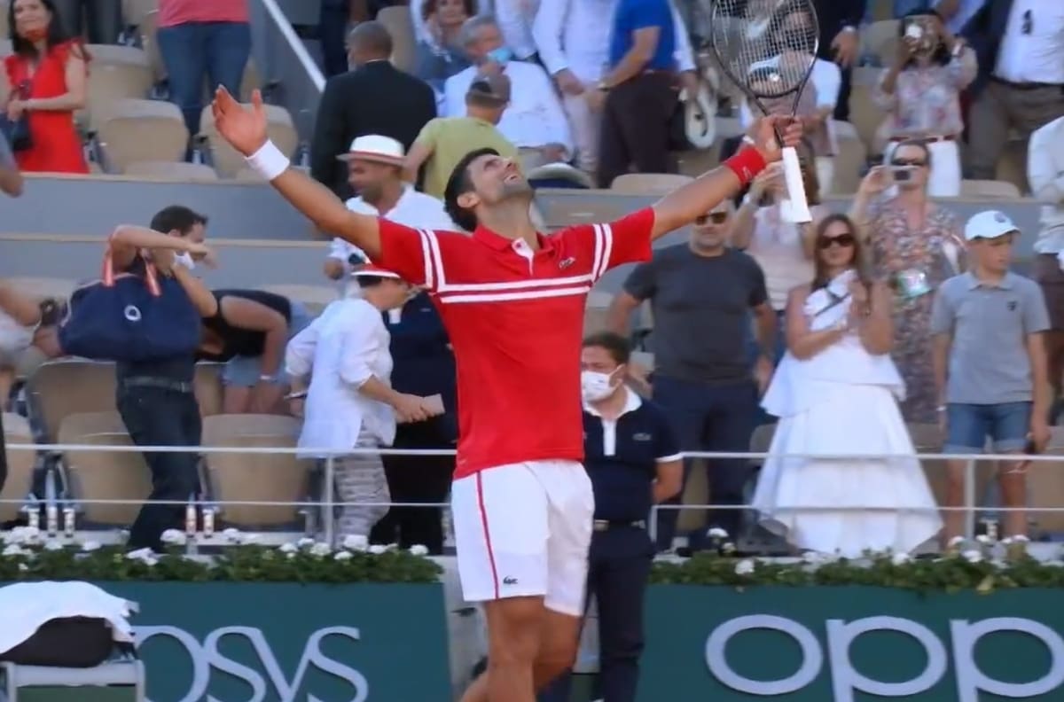 Video: El punto con el que Novak Djokovic se coronó campeón en Roland Garros