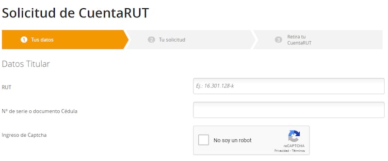 Cualquier persona que resida legalmente en Chile, puede obtener su tarjeta Cuenta RUT.