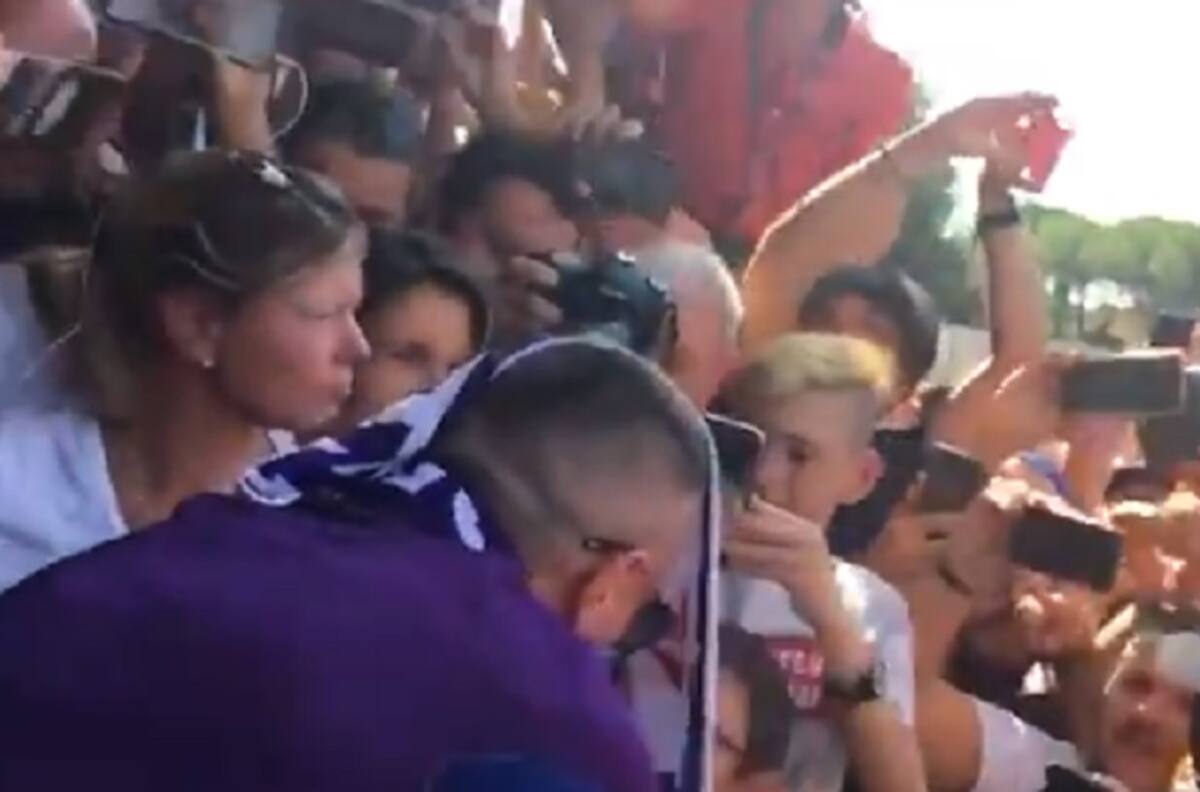 La locura que se vivió en Florencia a la llegada de Franck Ribery