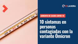 Covid-19: Estos son 10 síntomas en personas contagiadas con la variante Ómicron