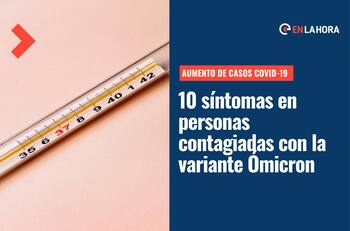 Covid-19: Estos son 10 síntomas en personas contagiadas con la variante Ómicron