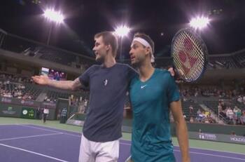 VIDEO| "No es polvo de ladrillo": curiosa reacción de Aleksandr Búblik a su rival tras perder en Indian Wells