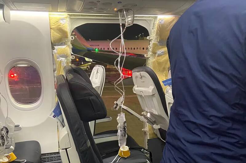 Así quedó la aeronave. Créditos: Kyle Rinker via X.