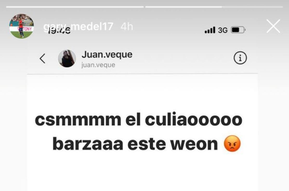La rabia de Gary Medel contra hincha que lo fastidió por Instagram