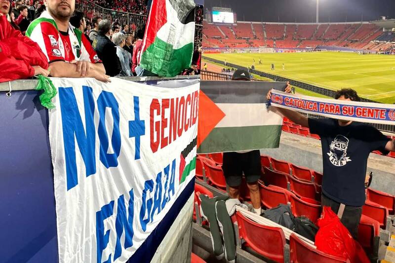 Fue lo que decía el lienzo de los hinchas en el Estadio y que se vieron obligados a quitar.