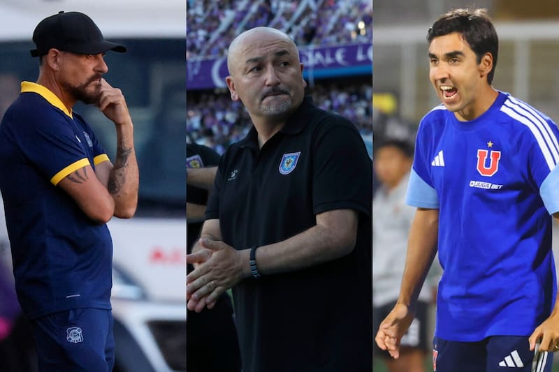 Los 3 entrenadores del fútbol chileno que están al borde del despido.