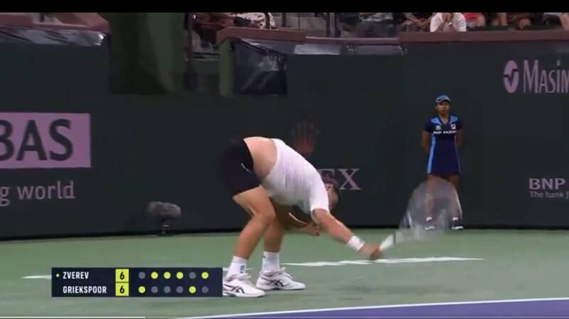 perdió el control en Indian Wells