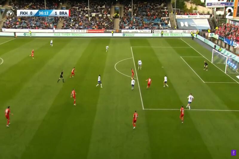 lleva cinco fechas consecutivas participando en goles del SK Brann de Noruega.