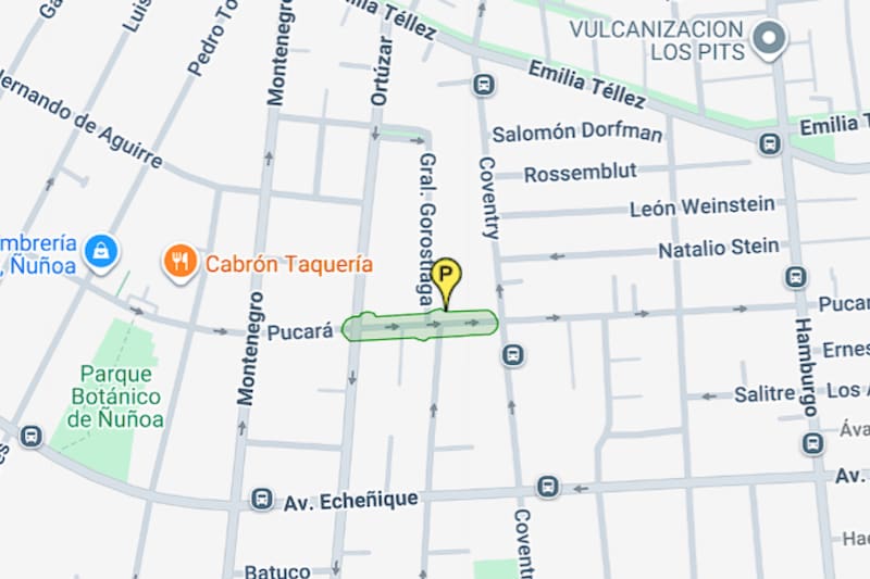 El sector de Ñuñoa presentará un extenso corte. Créditos: Aguas Andinas.