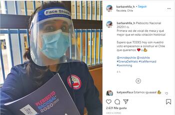 Bárbara Hernández: "Espero que con nuestro voto empecemos a construir el Chile que queremos"