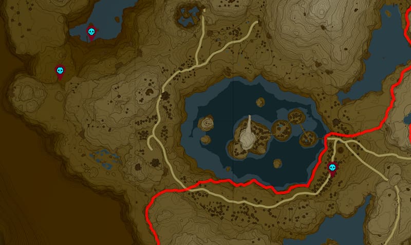 Ubicaciones Octorok.