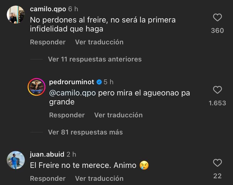 Pedro Ruminot encaró a usuario que lo confundió con Sergio Freire.