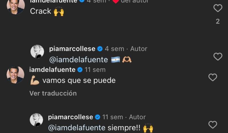 Cristián de la Fuente y Pía Marcollese encienden rumores de romance.