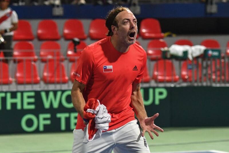 El capitán del Equipo Chileno de Copa Davis, Nicolás Massú, tuvo un rol clave en la victoria sobre Perú.