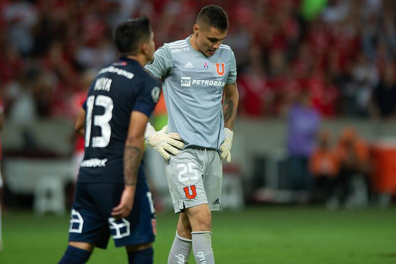 Cristóbal Campos en su debut con Universidad de Chile. Foto: Aton.