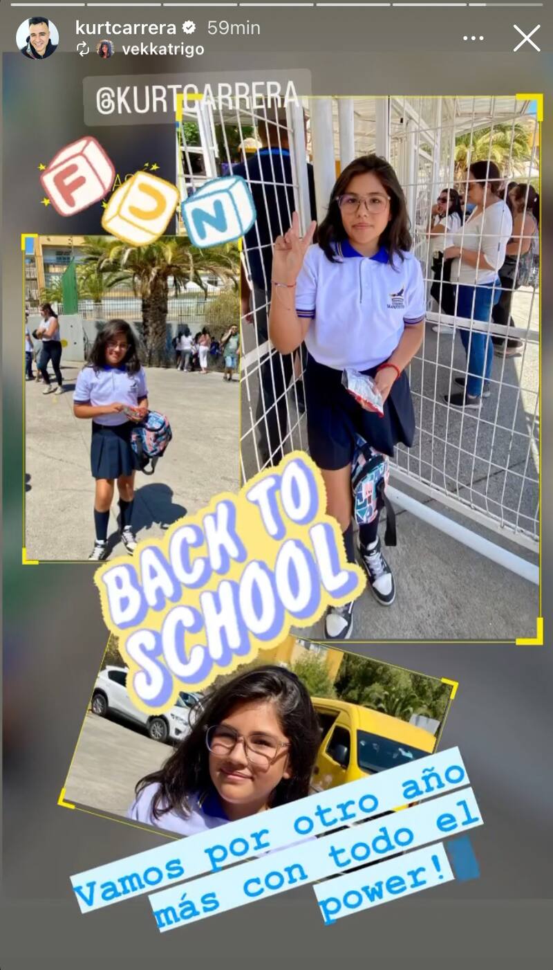 Kurt Carrera y su hija