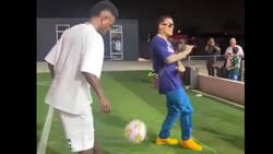 VIDEO | Héroe del Real Madrid se lució en Miami jugando fútbol con famoso cantante de reguetón