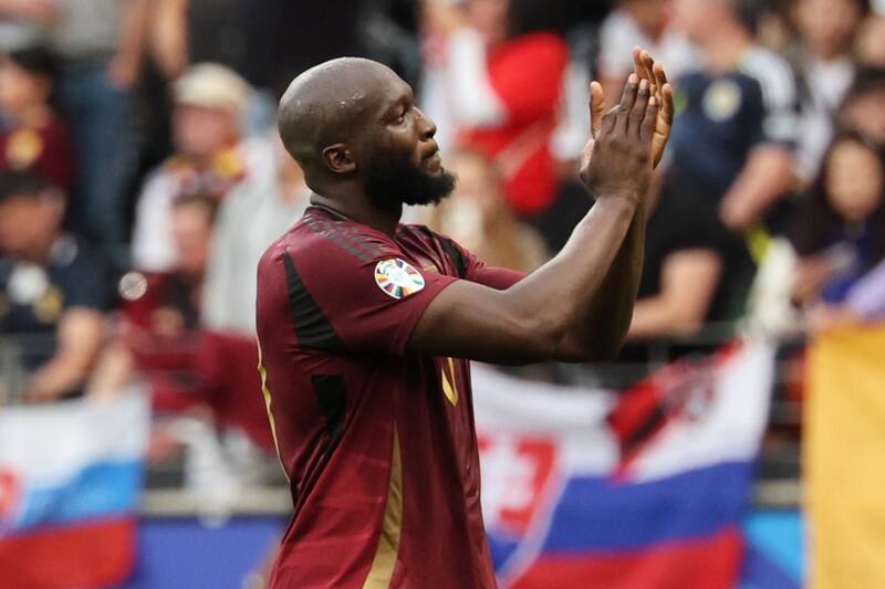 Romelu Lukaku en la Eurocopa 2024. Foto: EFE.