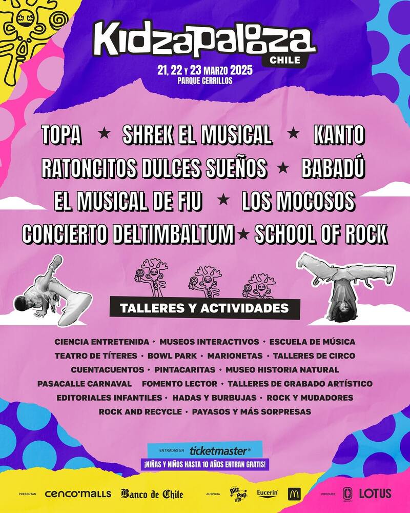 Este es el lineup que se presentó hoy para el evento.