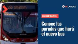 Recorrido 555 al aeropuerto comenzó a funcionar hoy: Conoce cuáles son las paradas que tiene