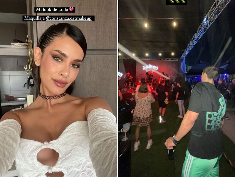 Camila Campos y Sebastián Ramírez juntos en Lollapalooza Chile 2024. Créditos: Instagram