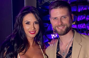 Pamela Díaz se mostró muy enamorada junto a Jean Philippe Cretton