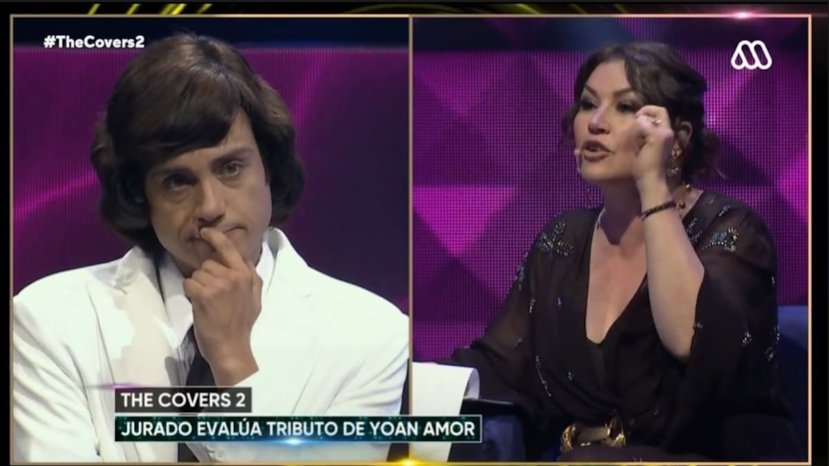 Yoan Amor se mostró visiblemente enojado tras comentario de Javiera Contador sobre su interpretación en "The Covers 2"