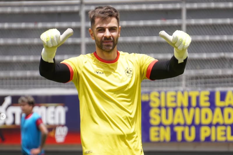 El portero en su paso por Ecuador. Foto: @aucas45 en Instagram.
