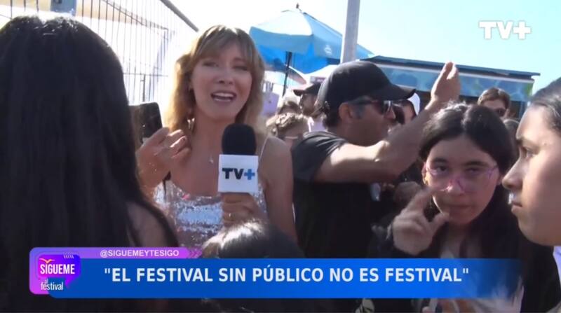 VIvió una polémica mientras cubría la Gala de Viña 2023 para "Sígueme y te Sigo" / TV+