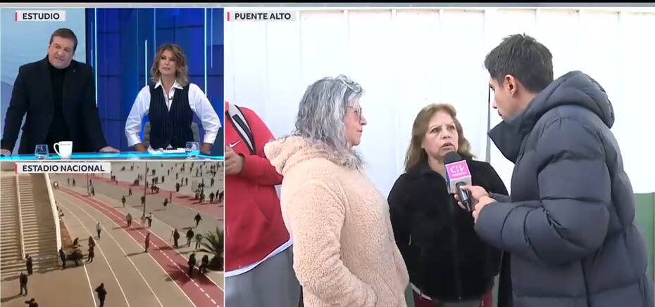 El despacho que generó risas en los televidentes. Créditos: CHV