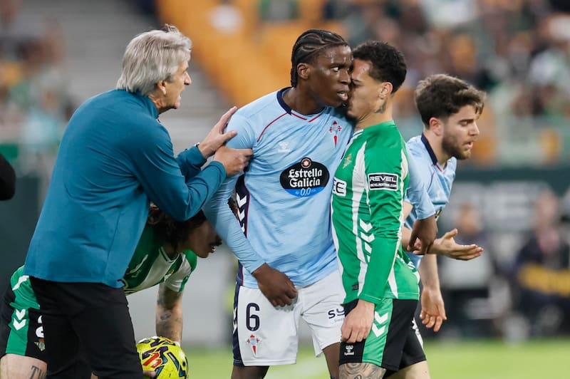 El DT en el empate del Betis frente a Celta de Vigo. Foto: Agencia EFE.