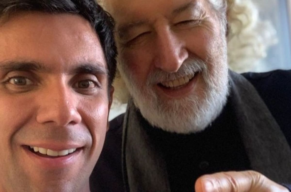 Juan Pablo Queraltó compartió un fin de semana de reflexión junto a su suegro, Alfredo Sfeir