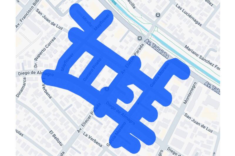 Los cortes e luz comenzarán a las 10:00 horas en este sector y se van a extender hasta las 16:00.
Créditos: Enel.