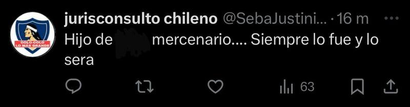 Hinchas de Colo Colo reaccionan a la llegada de Juan Martín Lucero a Universidad de Chile.