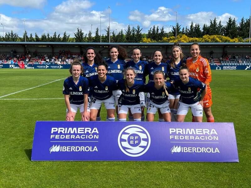 Antonia Canales fue titular en la derrota ante Osasuna. Crédito: @RealOviedoFem.