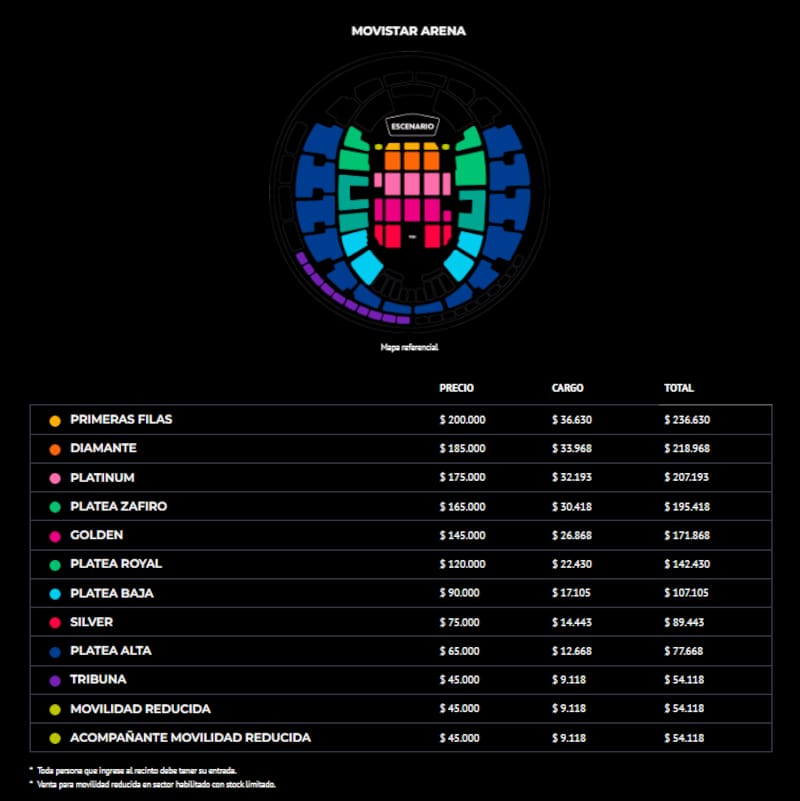 Chayanne tendrá una gran variedad de precios en las entradas de sus conciertos en Chile.