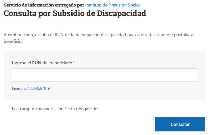 Revisa si puedes postular al Subsidio de Discapacidad. Créditos: Chile Atiende.