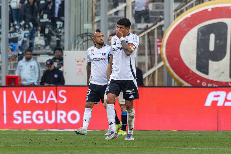 en el partido de Colo Colo ante Huachipato. Foto: Felipe Escobedo.