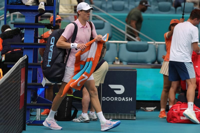 La lluvia interrumpió la final del Masters 1000 de Miami: ¿A qué hora se vuelve a jugar?. Foto: Efe.